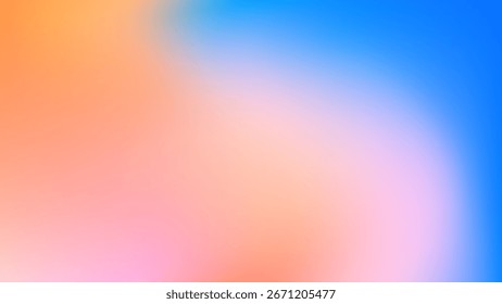 Abstrato criativo dreamy gradiente fundo banner ou capa com design de desfoque multi cor. Plano de fundo gradiente de Desfoque Suave 