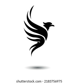 Abstract creative eagle logo design vector illustration