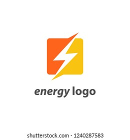 abstract creative energy logo design vector