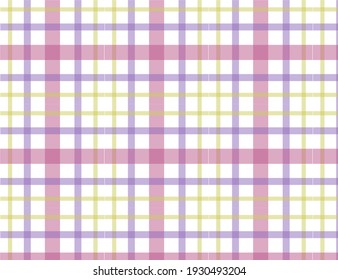 Abstract creative fabric pattern,  textile print, plaid background for the skirt, blanket, tablecloth, other vector design 