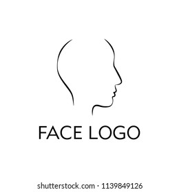 ABSTRACT CREATIVE FACE LOGO DESIGN