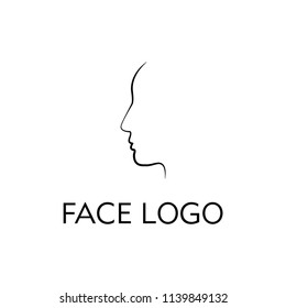 ABSTRACT CREATIVE FACE LOGO DESIGN