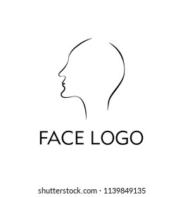 ABSTRACT CREATIVE FACE LOGO DESIGN