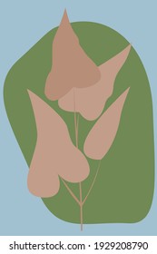 Abstract creative floral background. Hand-drawn drawings. Suitable for cover art, brochures, posters, postcards.
