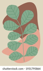 Abstract creative floral background. Hand-drawn drawings. Suitable for cover art, brochures, posters, postcards.