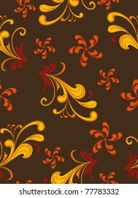 abstract creative floral pattern background, vector illustration