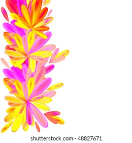 Abstract creative flower background. Vector.