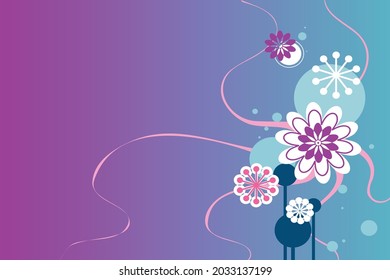 Abstract creative , flower, gradient ,background vector format.