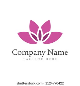 abstract creative flower logo design