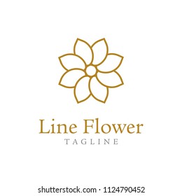 abstract creative flower logo design