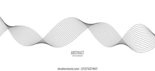 design de linha de onda de mistura de fluxo criativo abstrato.