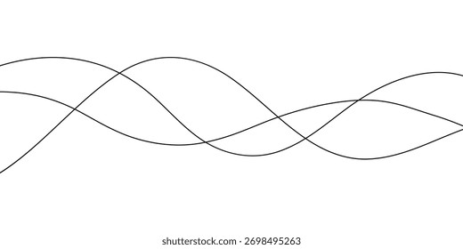 abstract creative flowing line design for background, banner, poster.