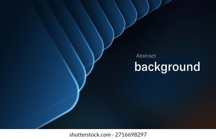 Abstractas fondo futurista creativo con Formas geométricas y sombras. Gráficos modernos sobre un fondo oscuro mate para los negocios. Ilustración vectorial.