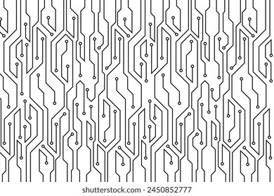 Fondo Abstractas de la tecnología de placa de circuito futurista creativo. Placa de circuito con varios Elementos de tecnología.