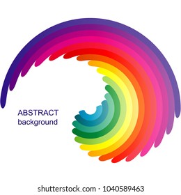 Abstract creative geometric colorful circle background. Vector modern design gradient pattern.