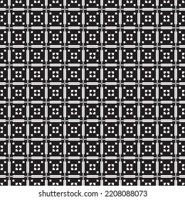 Abstraktes, kreatives, geometrisches Monochrom-Muster. Vektorboden, strukturierter Hintergrund. nahtloses Muster