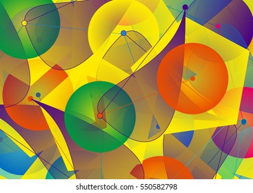 Abstract creative geometrical background.