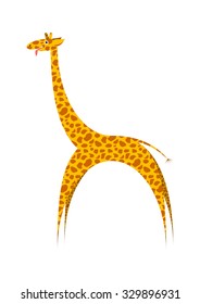 Abstract creative giraffe