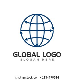 ABSTRACT CREATIVE GLOBE LOGO, GLOBAL LOGO DESIGN