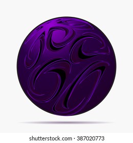 Abstract creative globe symbol illustration vector design.