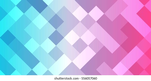 Abstract Creative Gradient Blue to Violet Geometric Rectangular Background