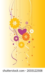 Abstract creative gradient , flower , line ,background vector format.