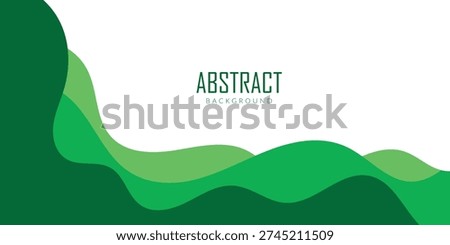 abstract creative green organic wave shapes design for business card, poster, background.