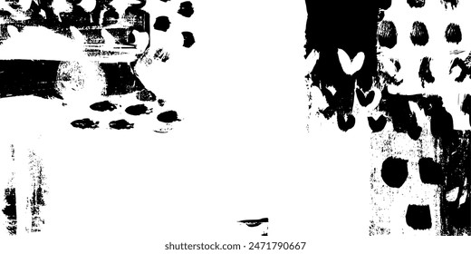 Abstract creative hand drawn background. Grunge graphics monochromatic