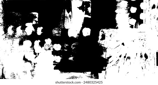 Abstract creative hand drawn background. Grunge graphics universal monochromatic