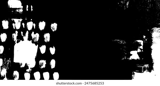 Abstractas gráfico grunge dibujado a mano monocromático