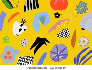 Abstrakter kreativer Header. Moderner künstlerischer Hintergrund. Zeitgenössisches Grafikdesign. Vektorgrafik. 