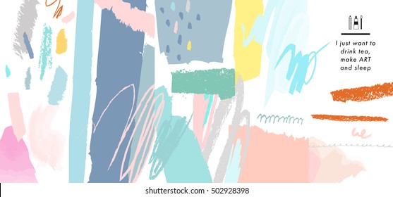 Abstract creative header. Modern artistic background. Vector. Isolated
