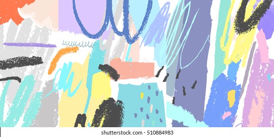 Abstract creative header. Modern artistic background. Vector. Isolated