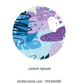 Abstract creative header. Modern universal background. Wedding, anniversary, birthday, Valentine's day, party invitations. Vector illustration