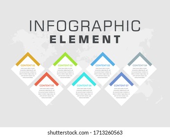 Plantilla Infográfica Creativa Resumen para Diseño de Vector de Negocios