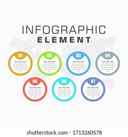 Abstract Creative InfographicTemplate for Business Vector Design