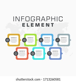 Plantilla Infográfica Creativa Resumen para Diseño de Vector de Negocios