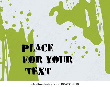 Abstract creative ink header. Hand Drawn textures made with ink. Vector illustration