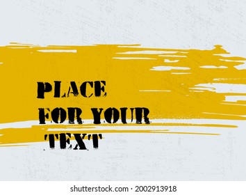 Abstract creative ink header. Hand Drawn textures made with ink. Vector illustration