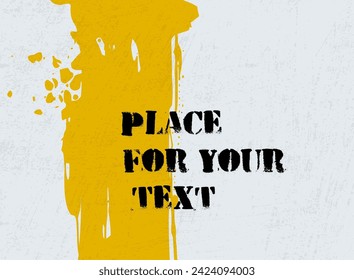Abstract creative ink header. Hand Drawn textures made with ink. Vector illustration