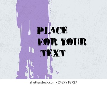 Abstract creative ink header. Hand Drawn textures made with ink. Vector illustration