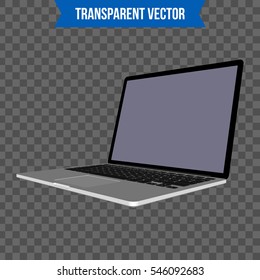 Abstract creative Laptop. Isolated mockup on background. Isometric 3D style template. For web and mobile app clipart art. Concept idea design element. Vector illustration infographics theme.