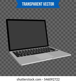 Abstract creative Laptop. Isolated mockup on background. Isometric 3D style template. For web and mobile app clipart art. Concept idea design element. Vector illustration infographics theme.
