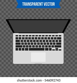 Abstract creative Laptop. Isolated mockup on background. Isometric 3D style template. For web and mobile app clipart art. Concept idea design element. Vector illustration infographics theme.