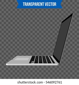 Abstract creative Laptop. Isolated mockup on background. Isometric 3D style template. For web and mobile app clipart art. Concept idea design element. Vector illustration infographics theme.
