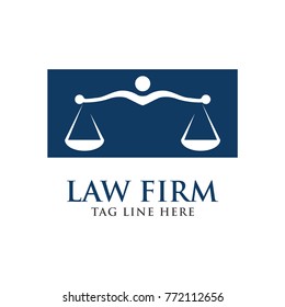 abstract creative law firm, justice logo design