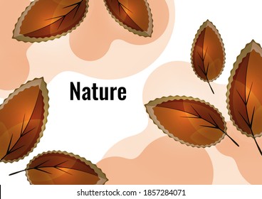 Resumen de hojas creativas, olas, fondo moderno brillante. Concepto de ecología. Ilustración vectorial para su diseño.