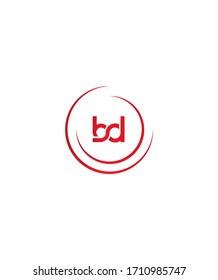 Abstract creative letter B and D linked  initials logo template, vector logo for business and company identity 