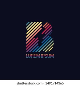 Abstract Creative Letter B Logo