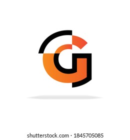 abstrakter und kreativer Buchstabe G Logo Symbol Design Konzept Vektorgrafik.